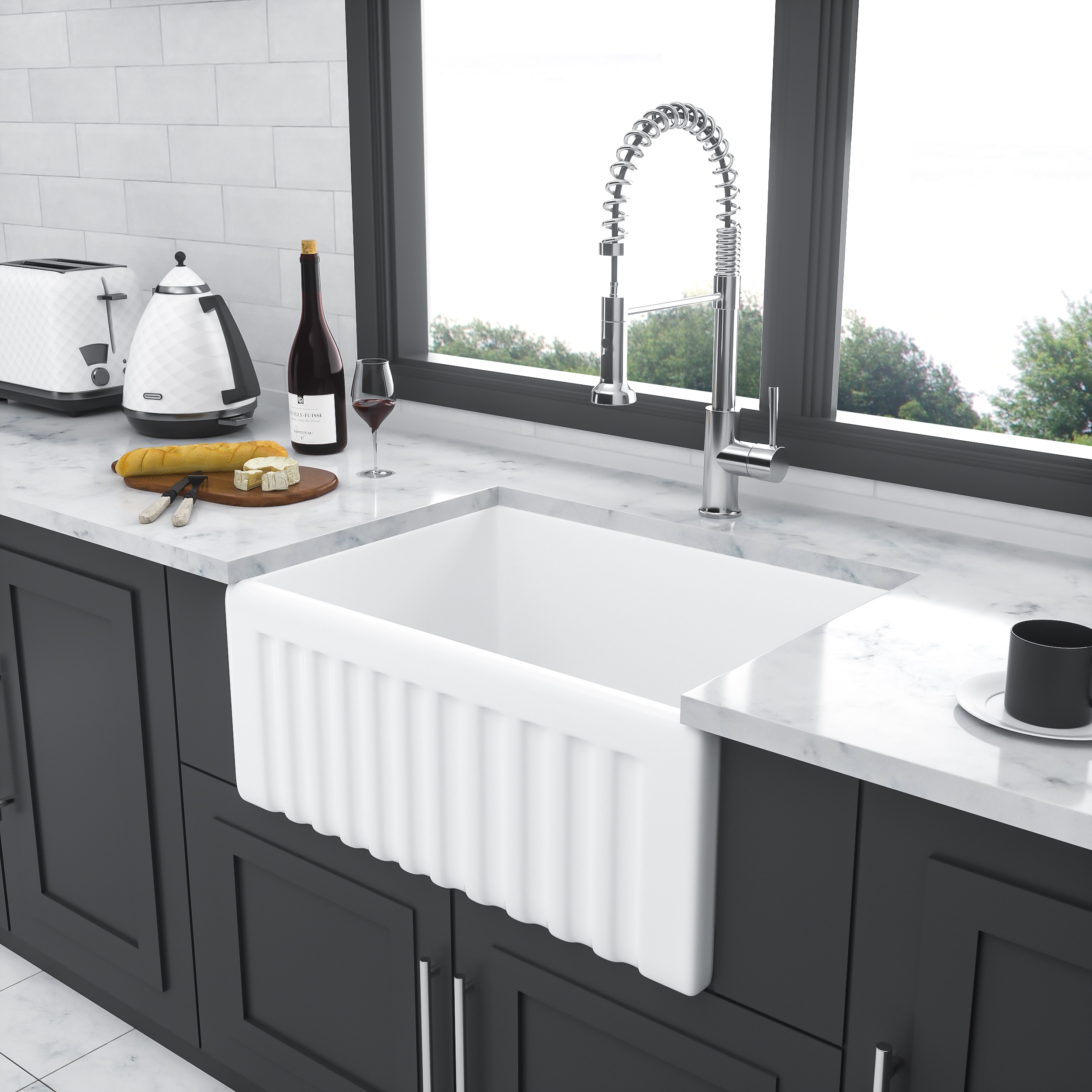 Forclover WHC-CM2424S1WH Kitchen-Sinks - View #2
