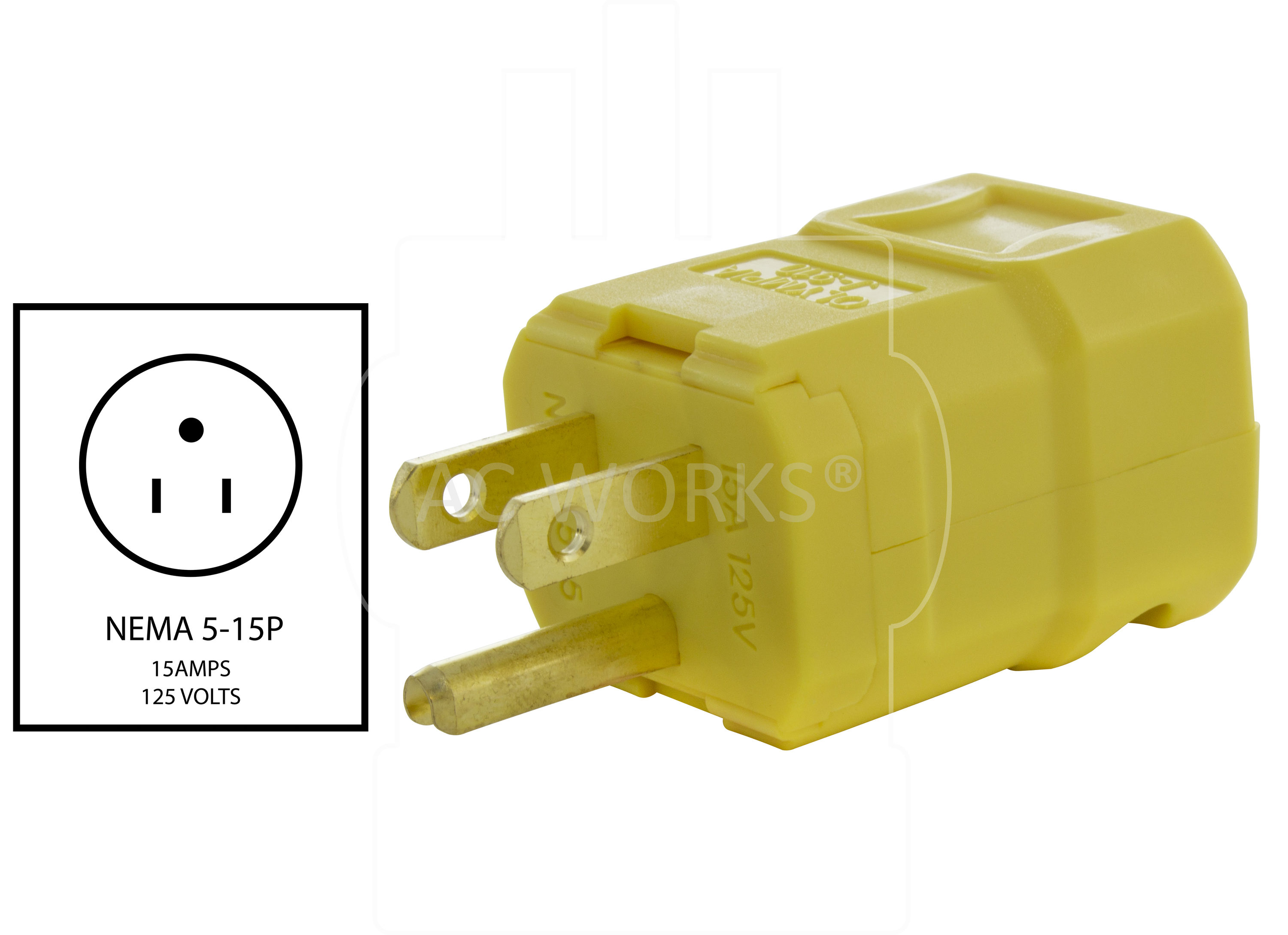 AC WORKS ASQ515P-YW Electrical-Plugs-Connectors - View #2