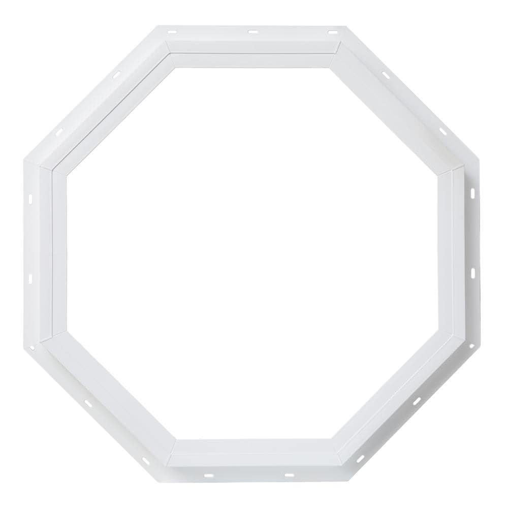 RELIABILT 23-1/2-in x 23-1/2-in x 2-3/4-in Jamb Octagon White Window at ...