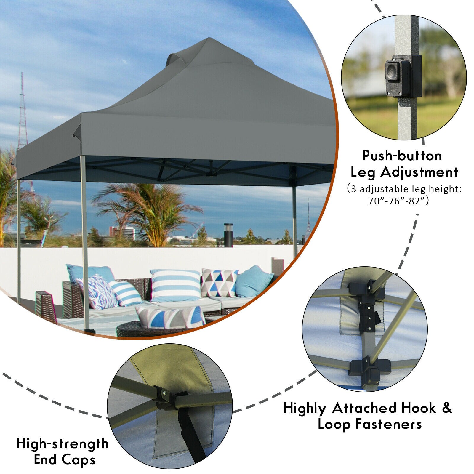 Clihome CWCH-OP70AD658GR Canopies-Sl - View #12