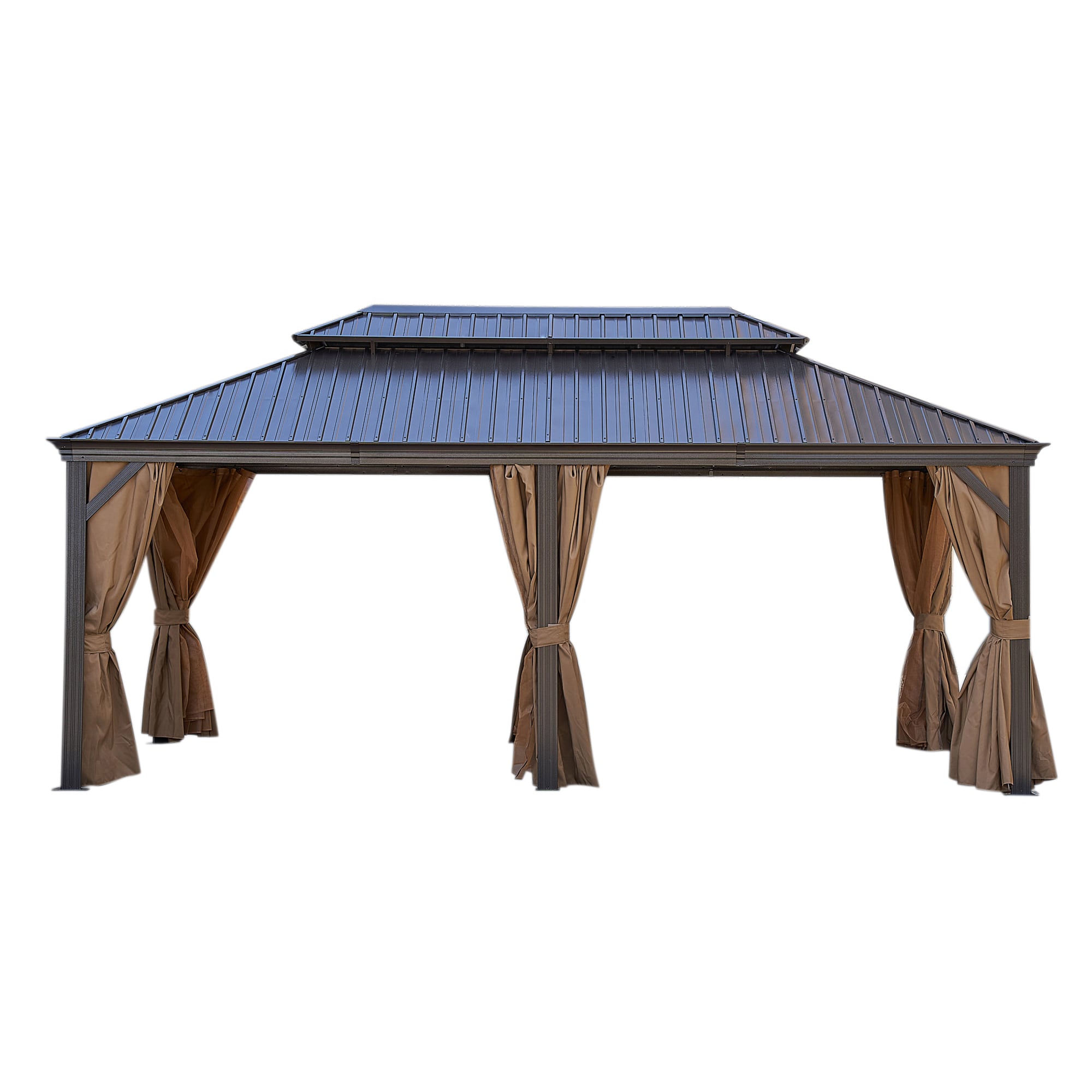 Bybafun Gazebo with Hardtop Roof