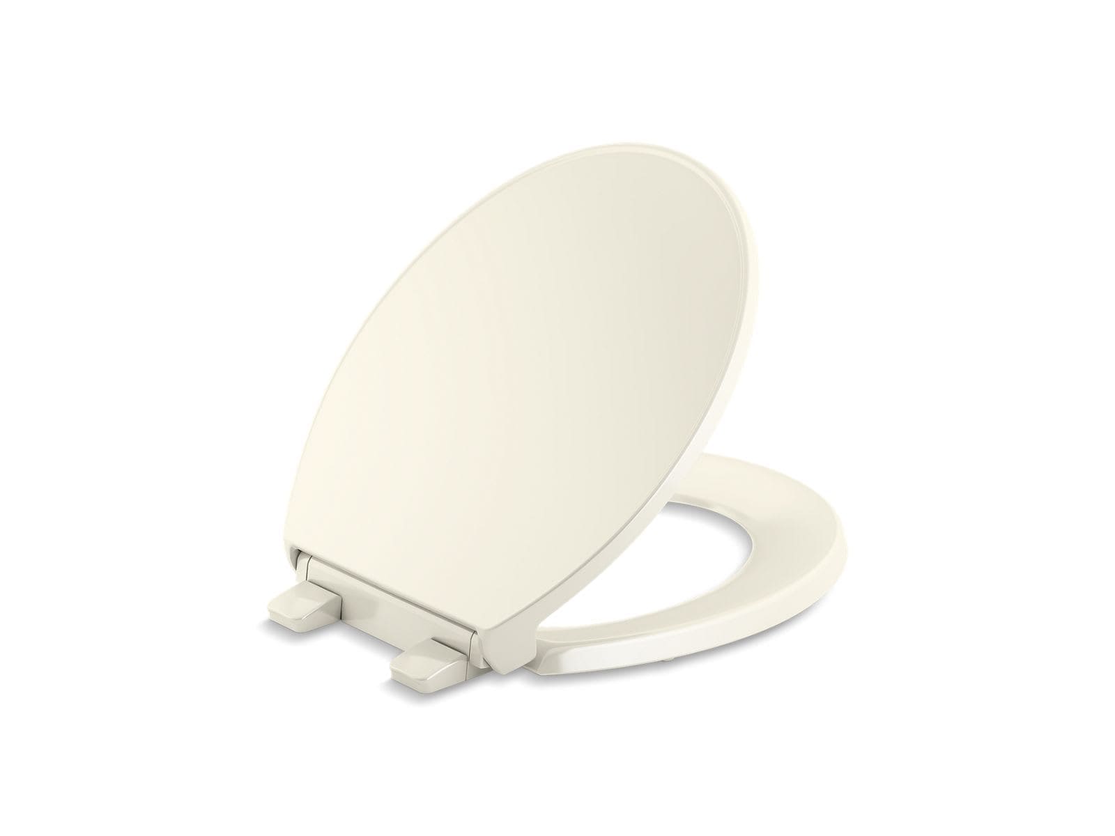 KOHLER 24494-A-96 ReadyLatch Quiet-Close round-front toilet seat with antimicrobial agent
