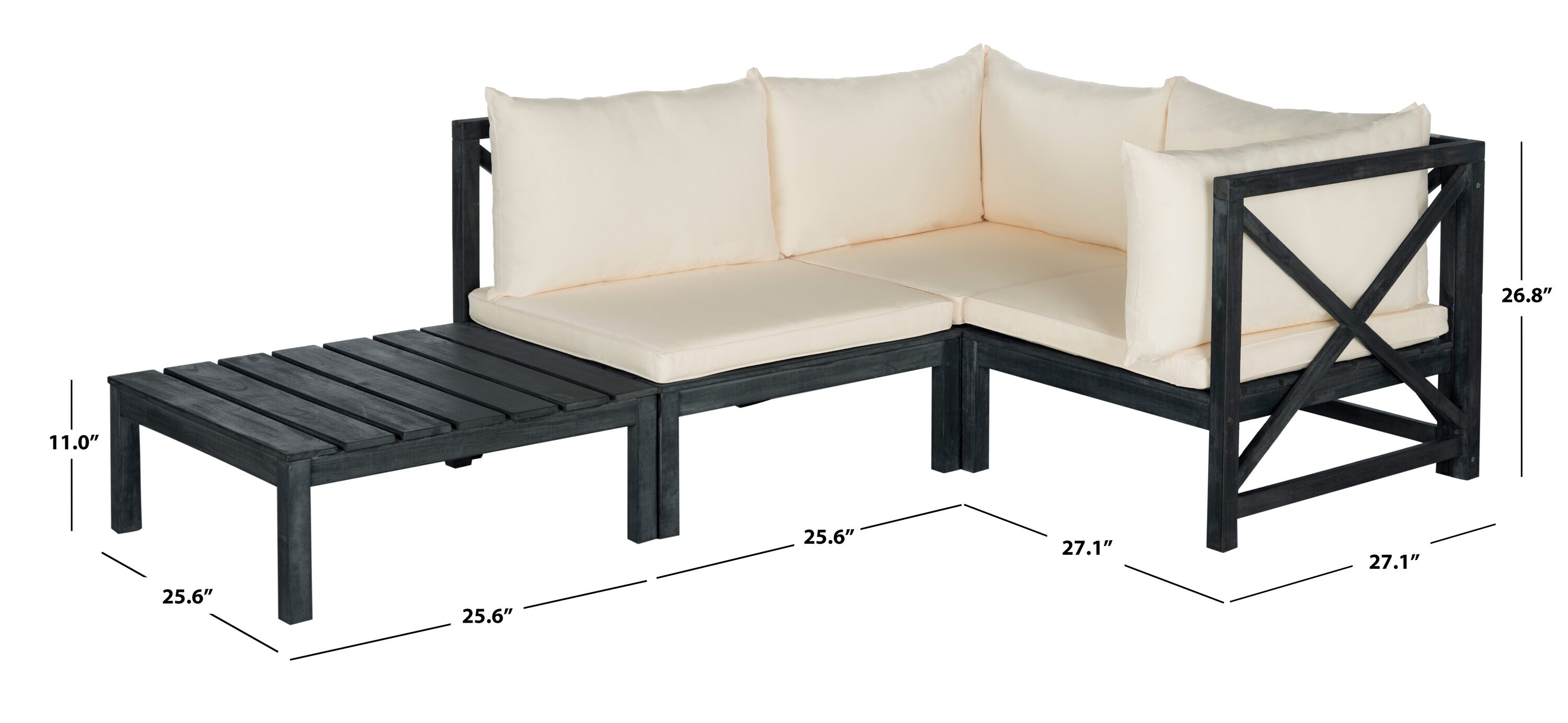 Safavieh PAT6713K Patio-Conversation-Sets - View #4