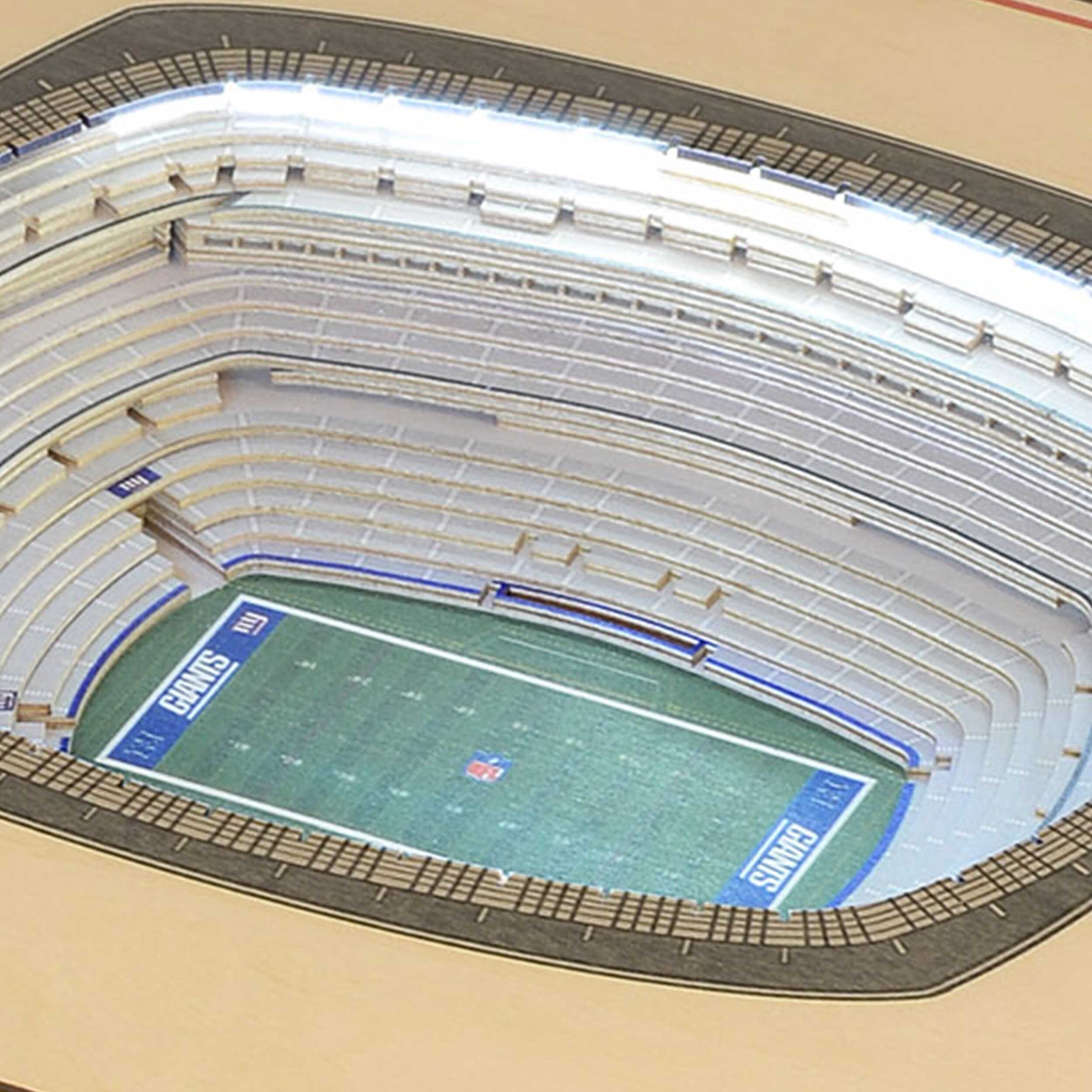 New York Giants Metlife Stadium 3D Wood Stadium Replica — 3D WOOD