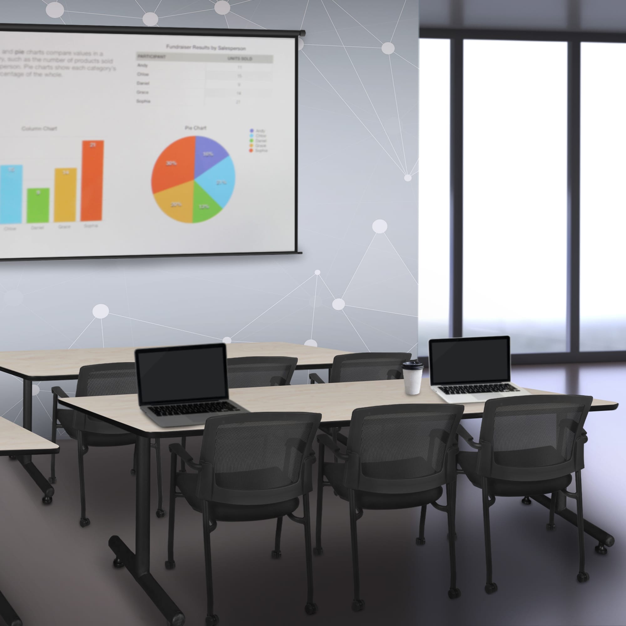 Regency MKTRCT8424PL56CBK Office-Tables - View #2