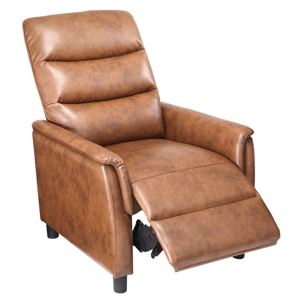 Garvee PHO-12YWHV1S Brown Faux leather Upholstered Recliner with Lift Assistance