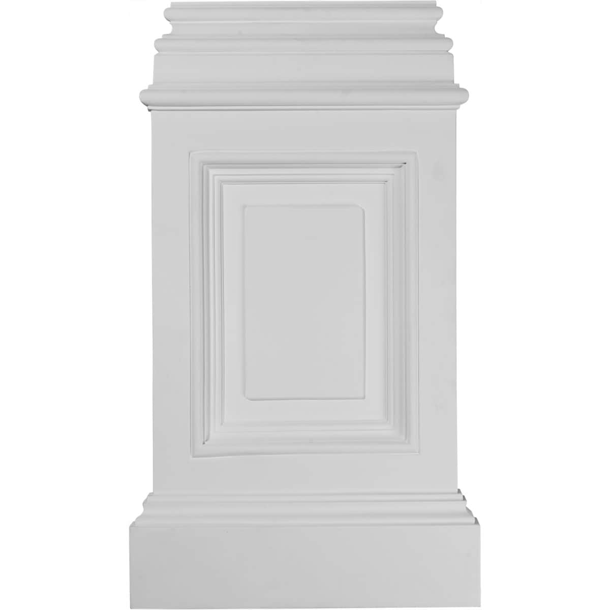 Ekena Millwork BAS14X24X02CL Classic 14.325-in x 24.75-in Primed Urethane Plinth