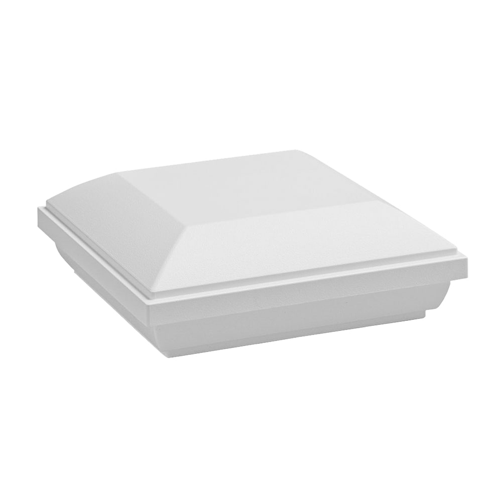 TimberTech TX4X4PCAPW 4-in x 4-in RadianceRail Express White Composite Deck Post Cap