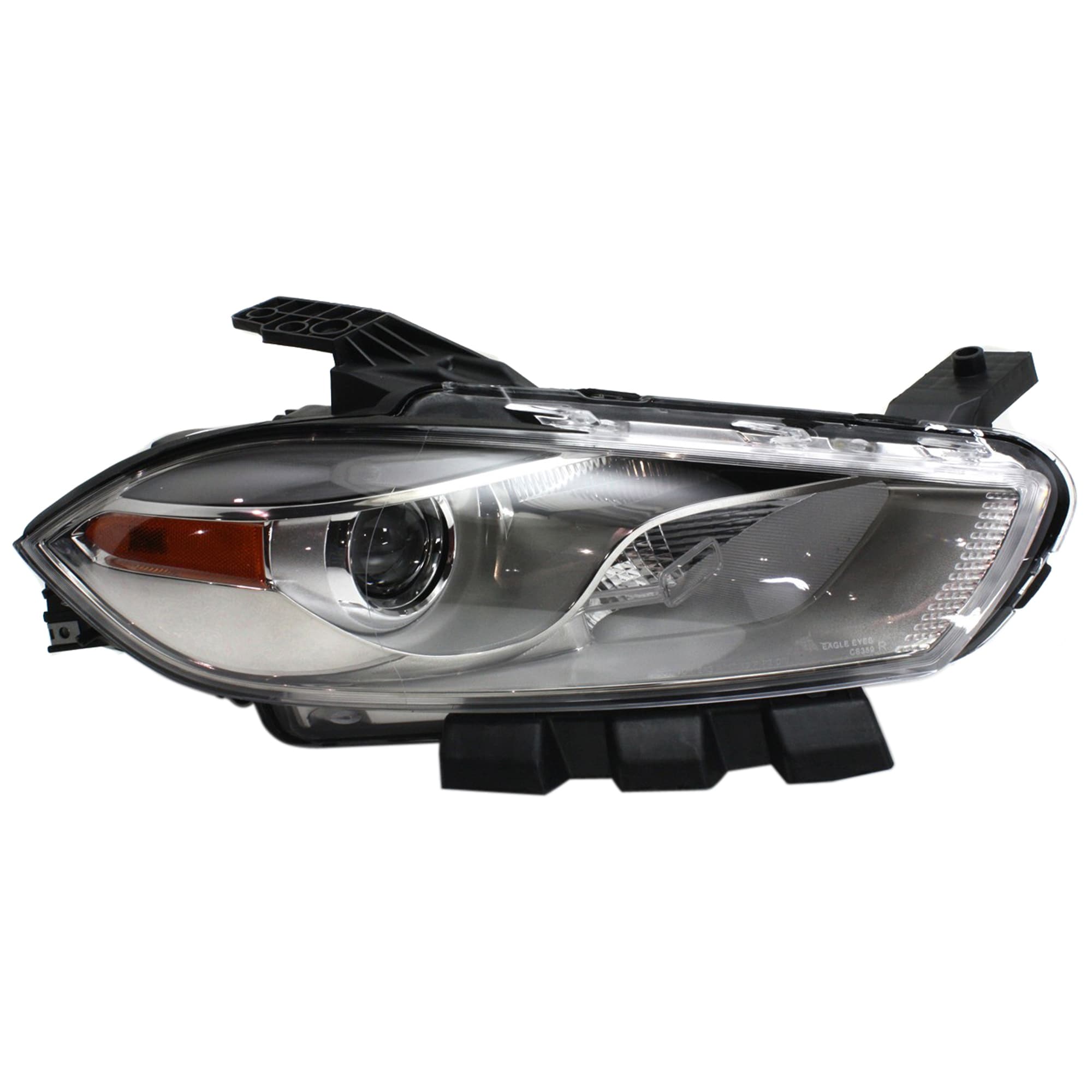 Garage-Pro JCWREPD100157GP Headlight For Dodge Dart 13-16 Rh Lens and Housing Hid Chrome Interior