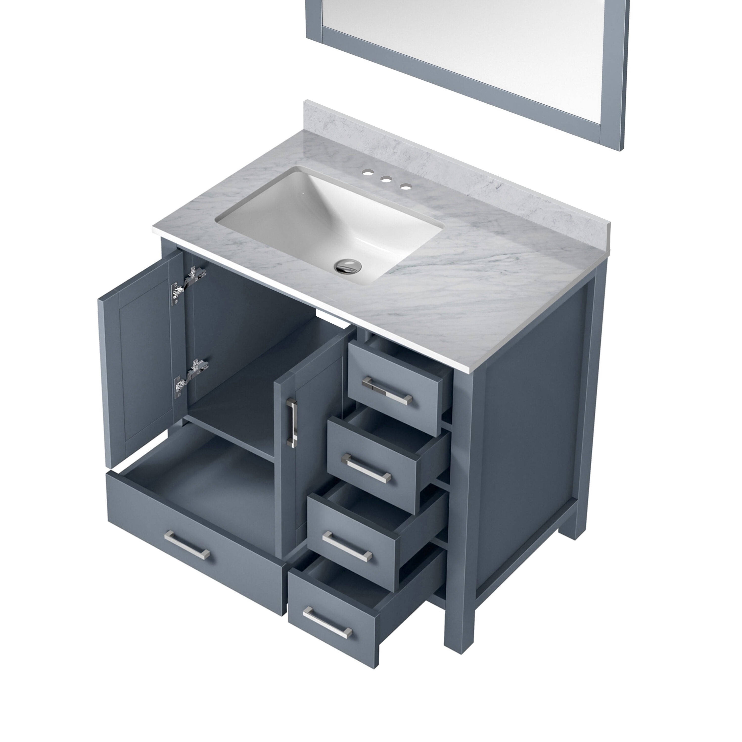Lexora LJ342236SBDSM34L Bath-Vanity-Combo - View #5