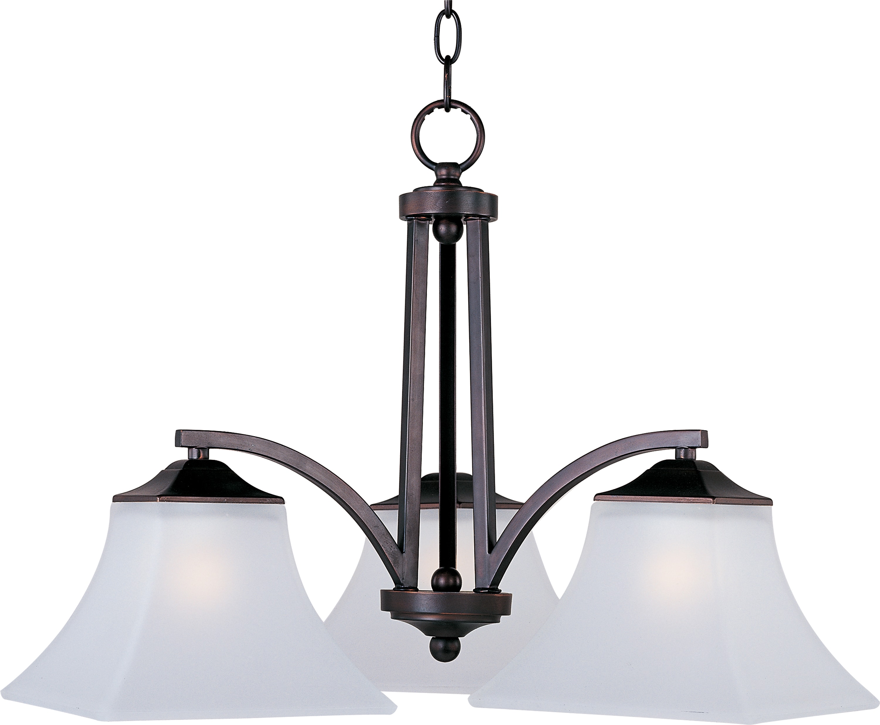Maxim Lighting 20094FTOI Aurora 3 -Light Oil-rubbed Bronze Modern/contemporary For Use in Bedrooms, Dining Rooms, Foyers, Kitchens, Living Rooms Chandelier