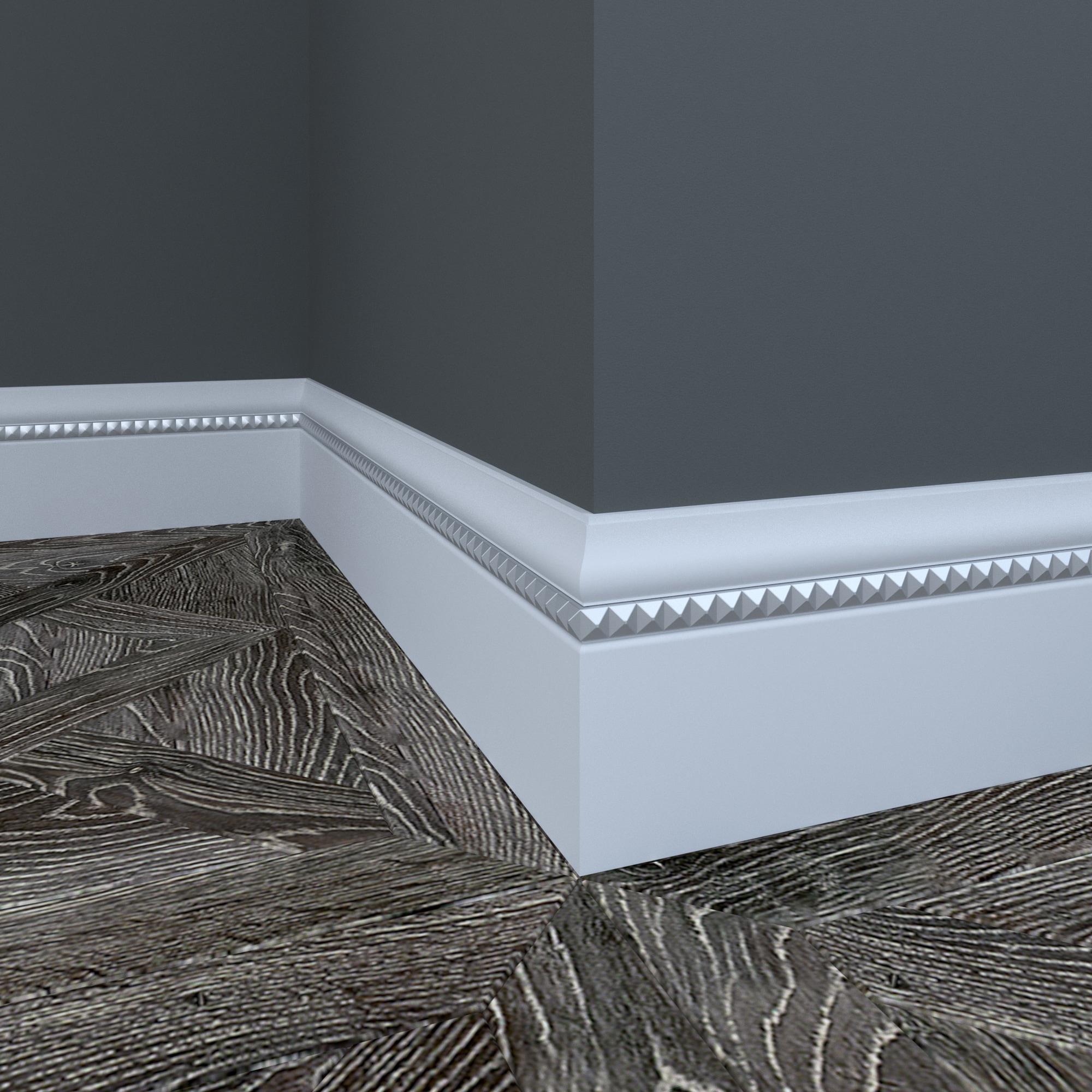 Ornamental Mouldings 1329-8PRIM03SLV Baseboard-Moulding - View #4