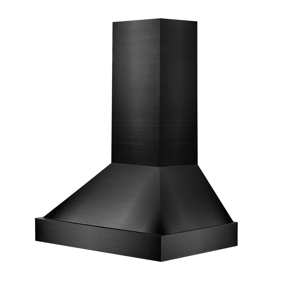 ZLINE KITCHEN & BATH 30-in 400-CFM Convertible Black Stainless Steel  Wall-Mounted Range Hood in the Wall-Mounted Range Hoods department at