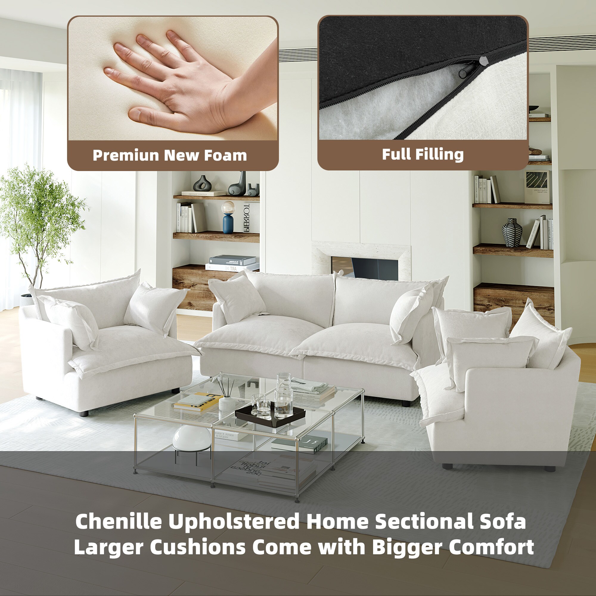 Dreamsidea CS11-NAV-LR-2SC Sofas-Loveseats - View #3