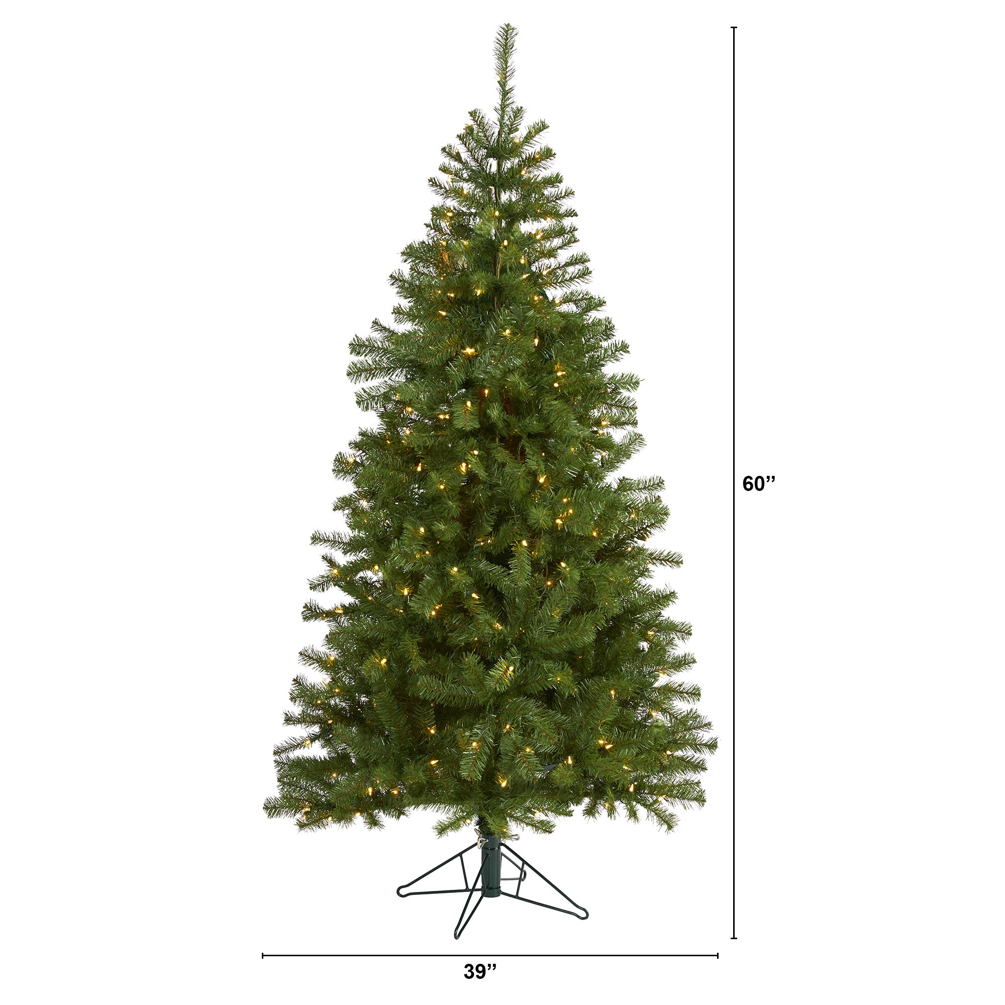 Nearly Natural 6-ft Pine Pre-lit Artificial Christmas Tree with LED ...