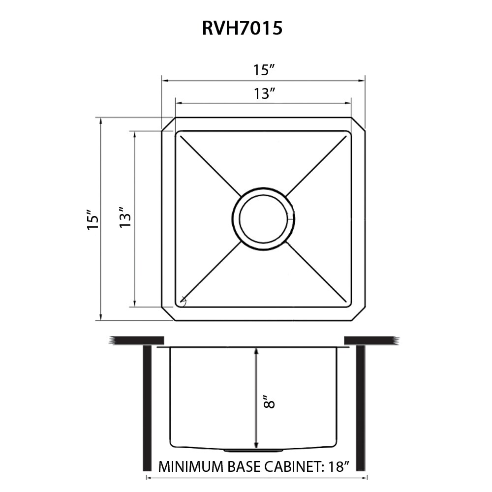 Ruvati RVH7015GG Bar-Prep-Sinks - View #10