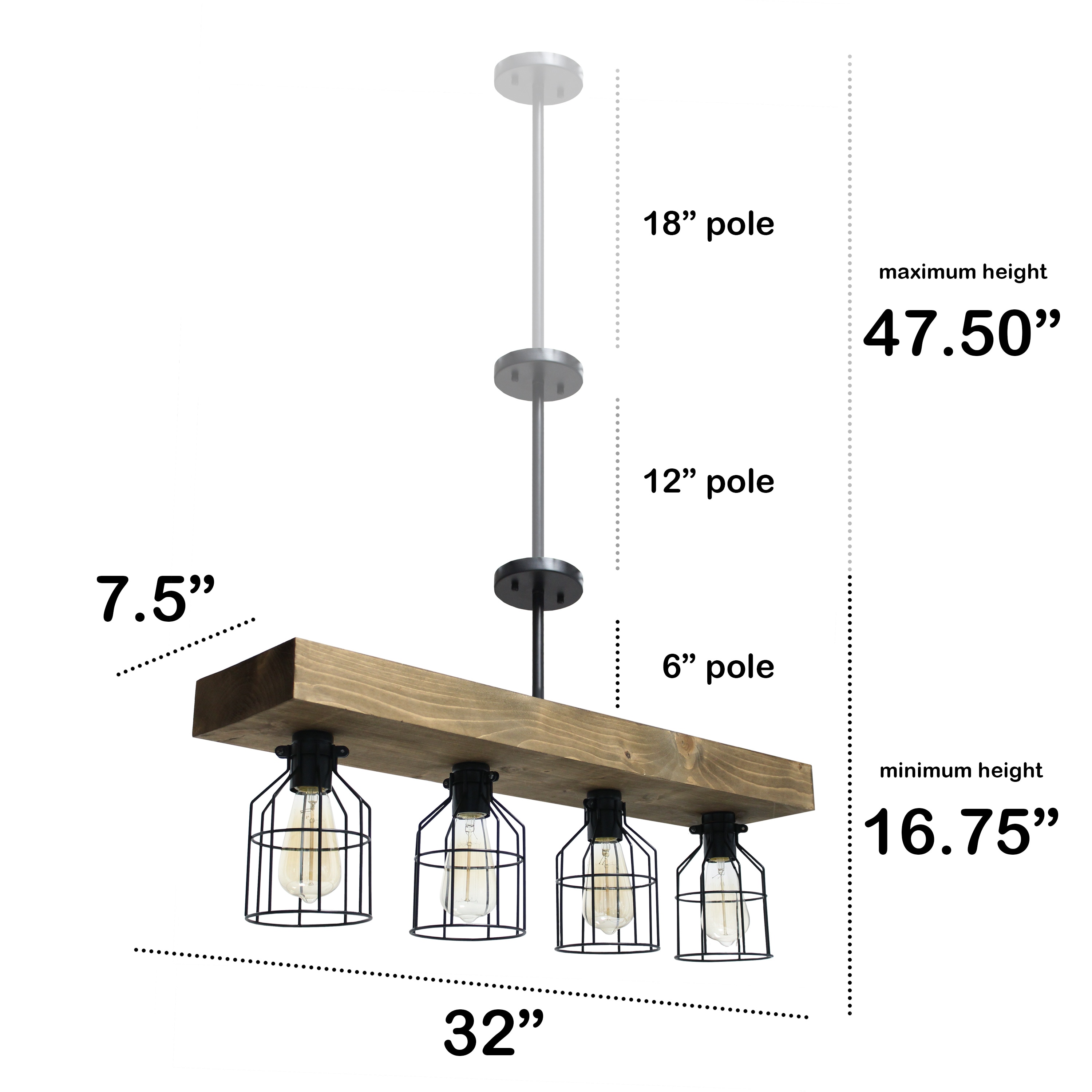 Lalia Home LHC-1001-RW Pendant-Lights - View #3