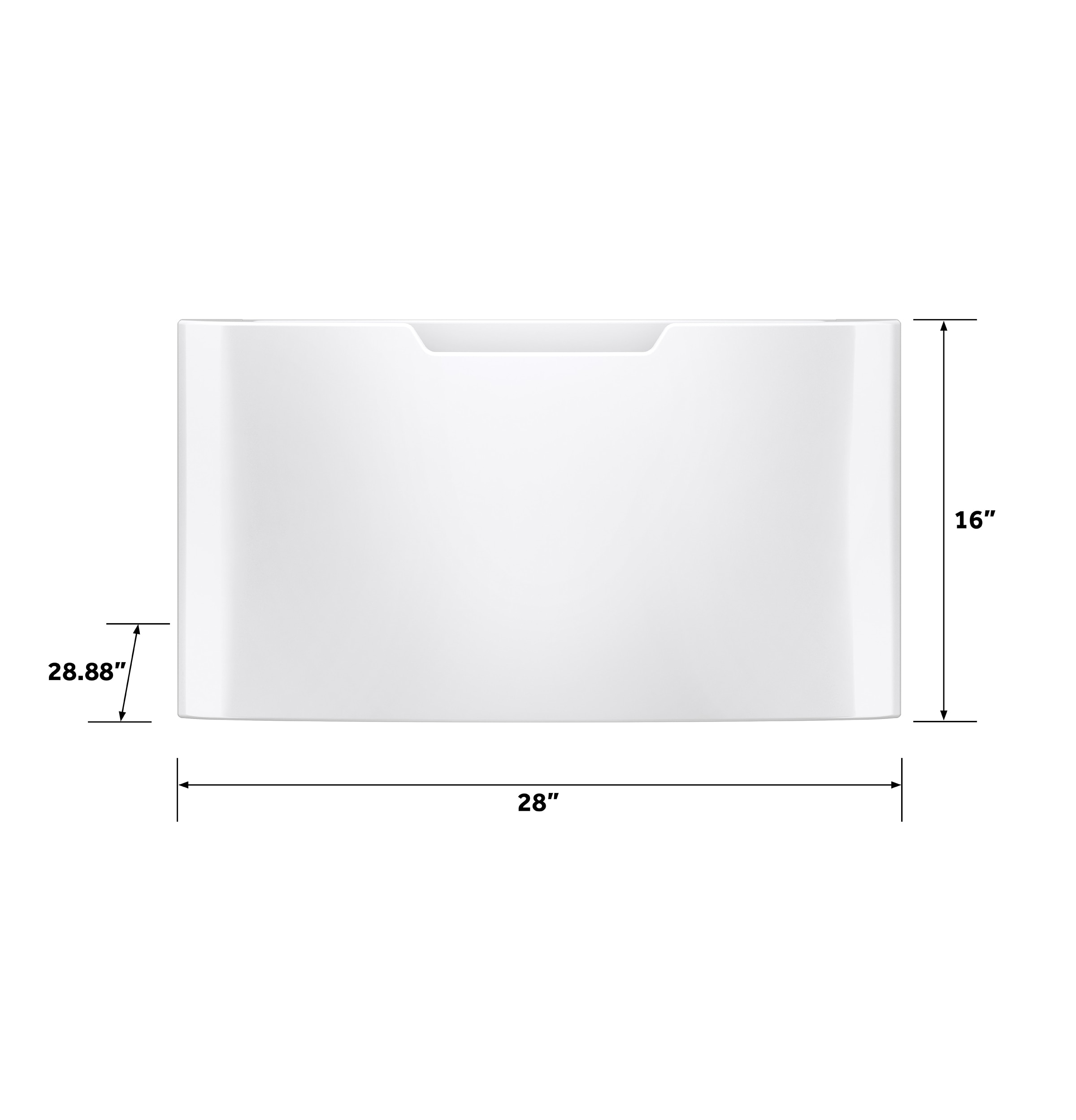 GE GFP1528SNWW Laundry-Pedestals - View #9