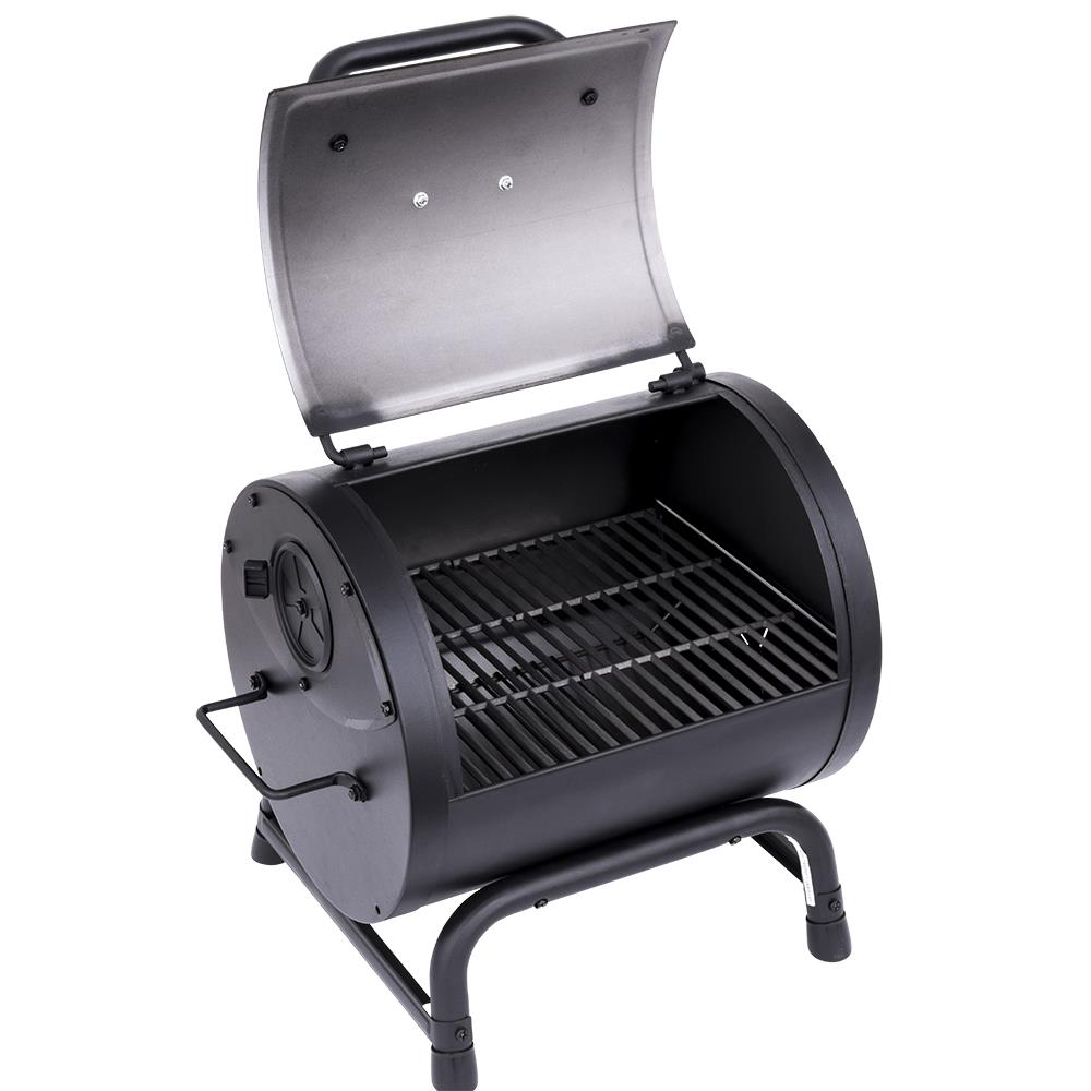 Char Broil American Gourmet 16 in W Black Barrel Charcoal Grill at