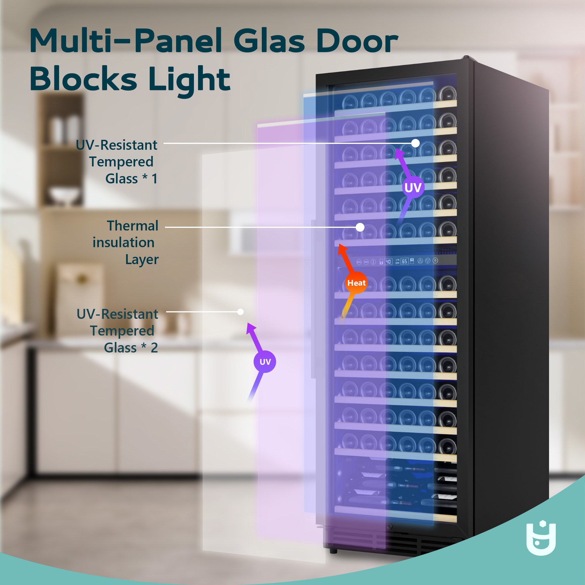 Euhomy FWC005-24BL-E-LS-SC Beverage-Dispensers - View #4