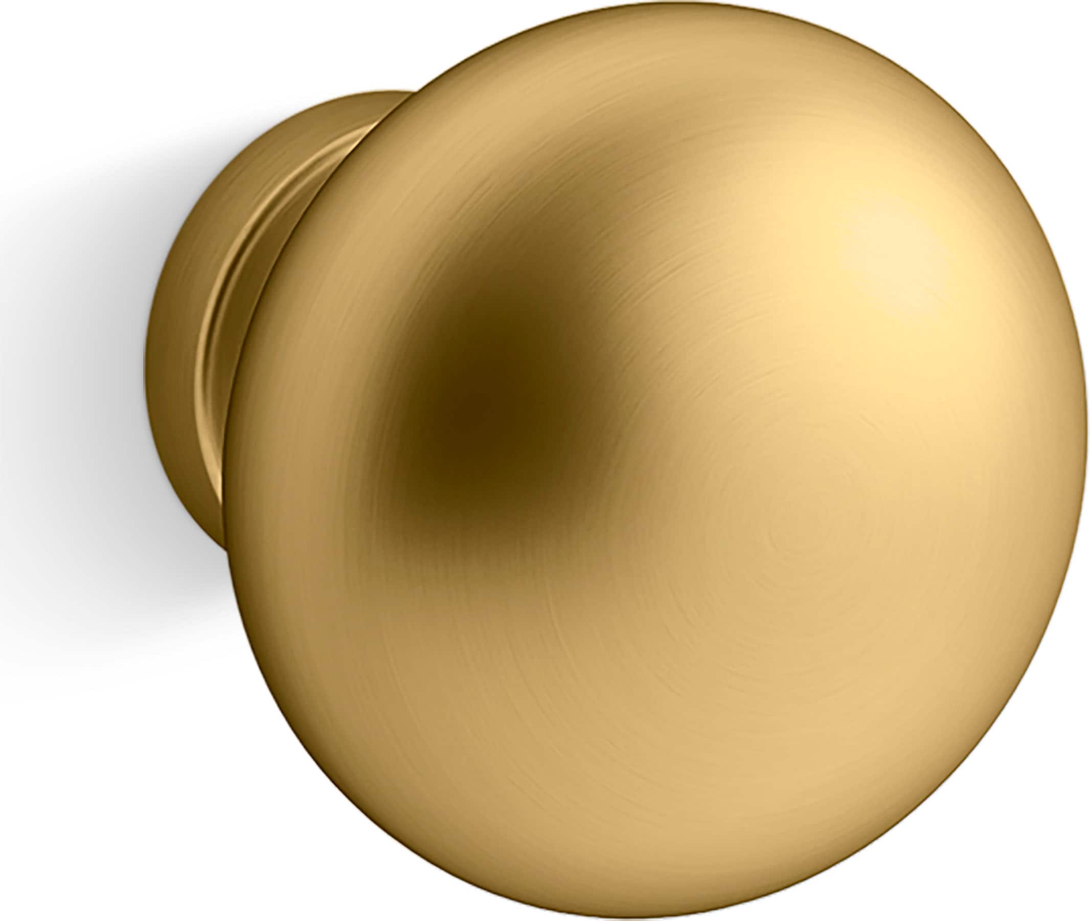 KOHLER 29979-2MB Malin by Studio McGee 1-1/8-in Vibrant Brushed Modern Brass Round Classic Cabinet Knob