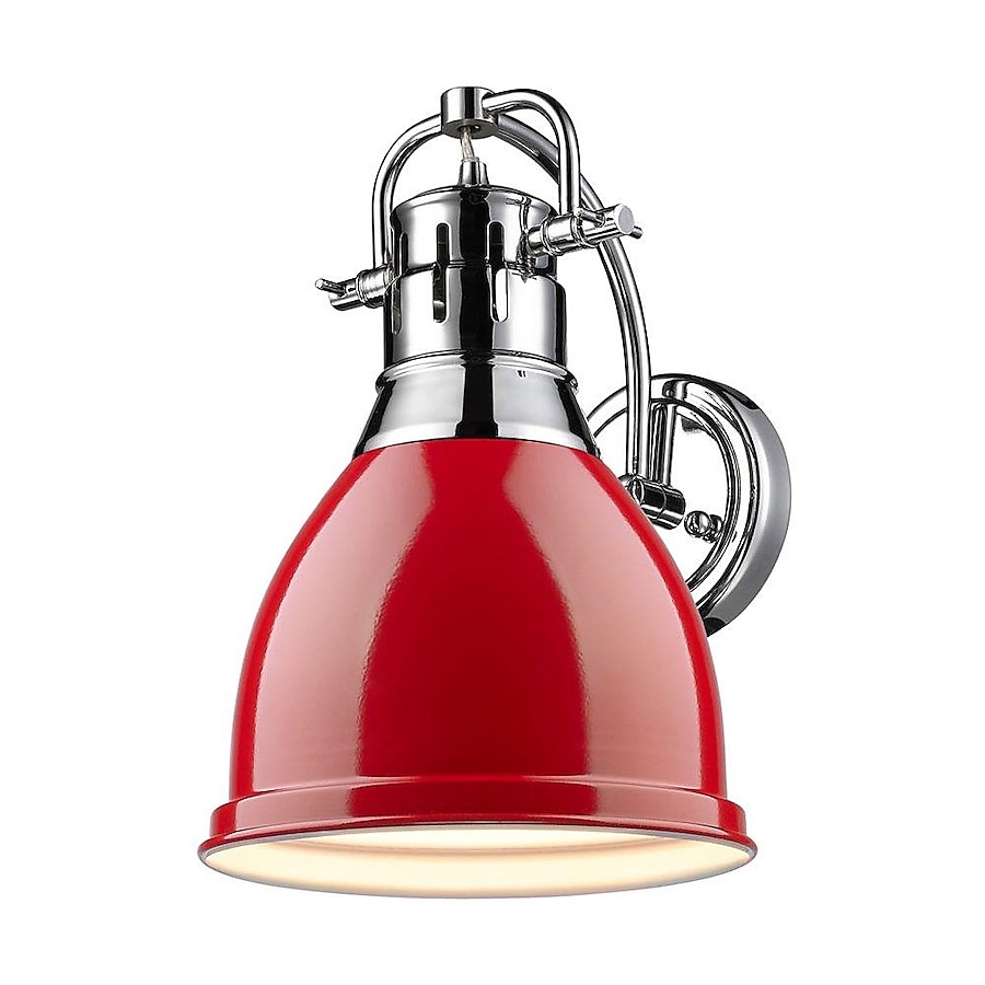 Golden Lighting Duncan 8.875-in W 1-Light Pewter Transitional Wall Sconce Golden Lighting Duncan 8.875-in W 1-Light Pewter Transitional Wall Sconce