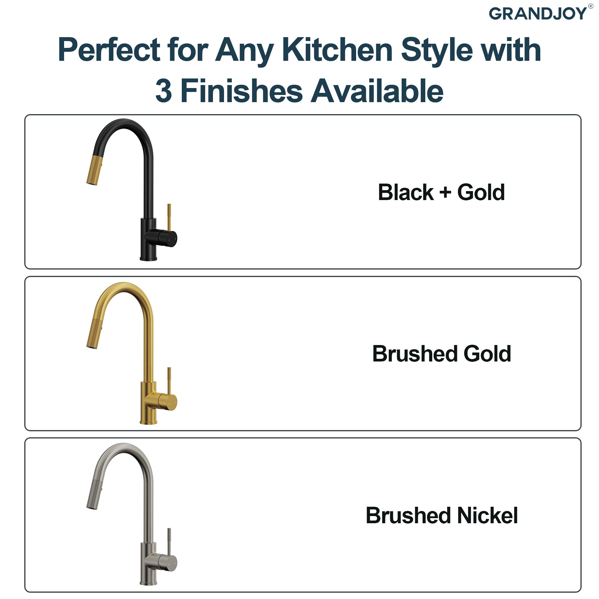 GRANDJOY SGF11GJ-76-BK-GD Kitchen-Faucets - View #16