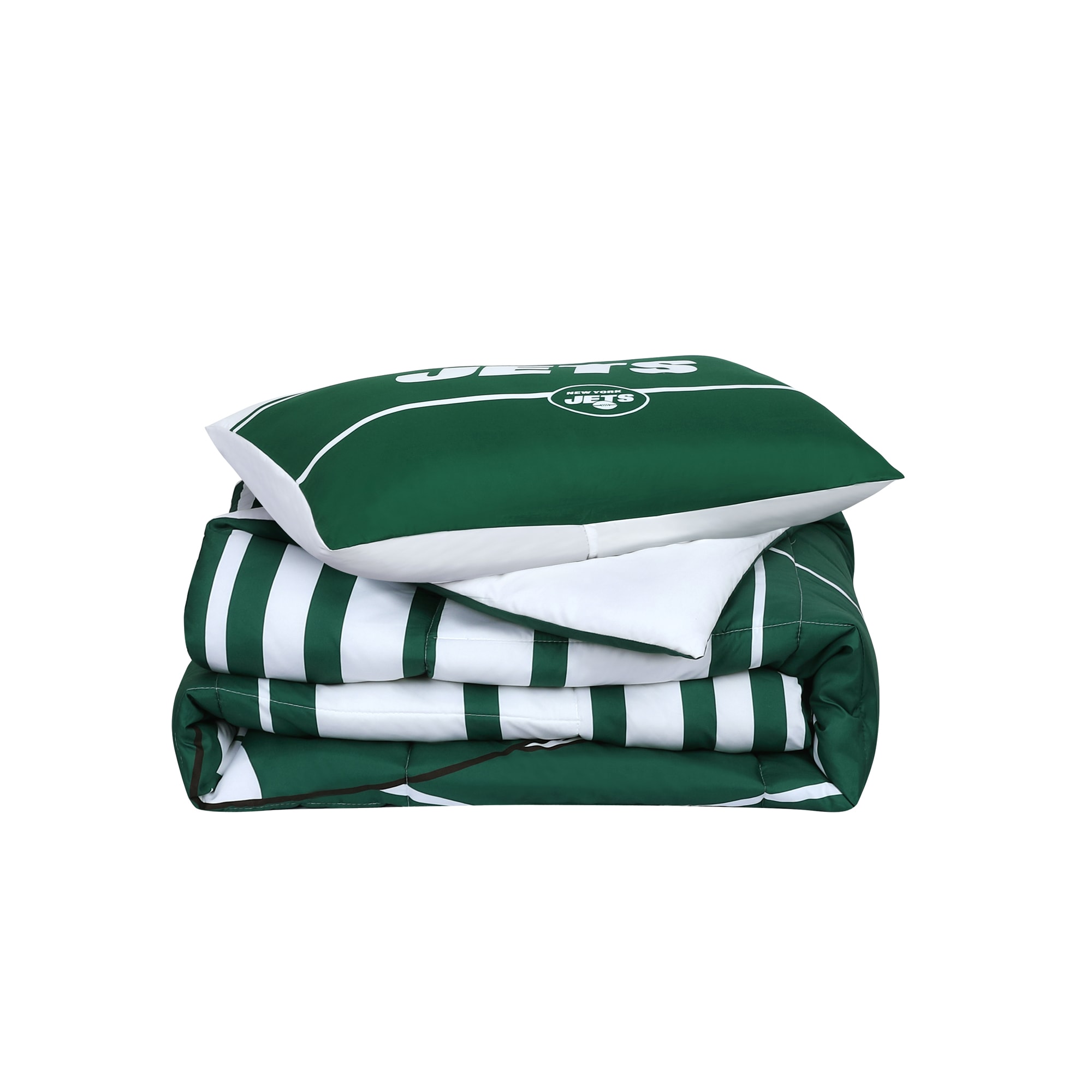 New York Jets Dot Fade Plush Standard Pillow Protector - Green