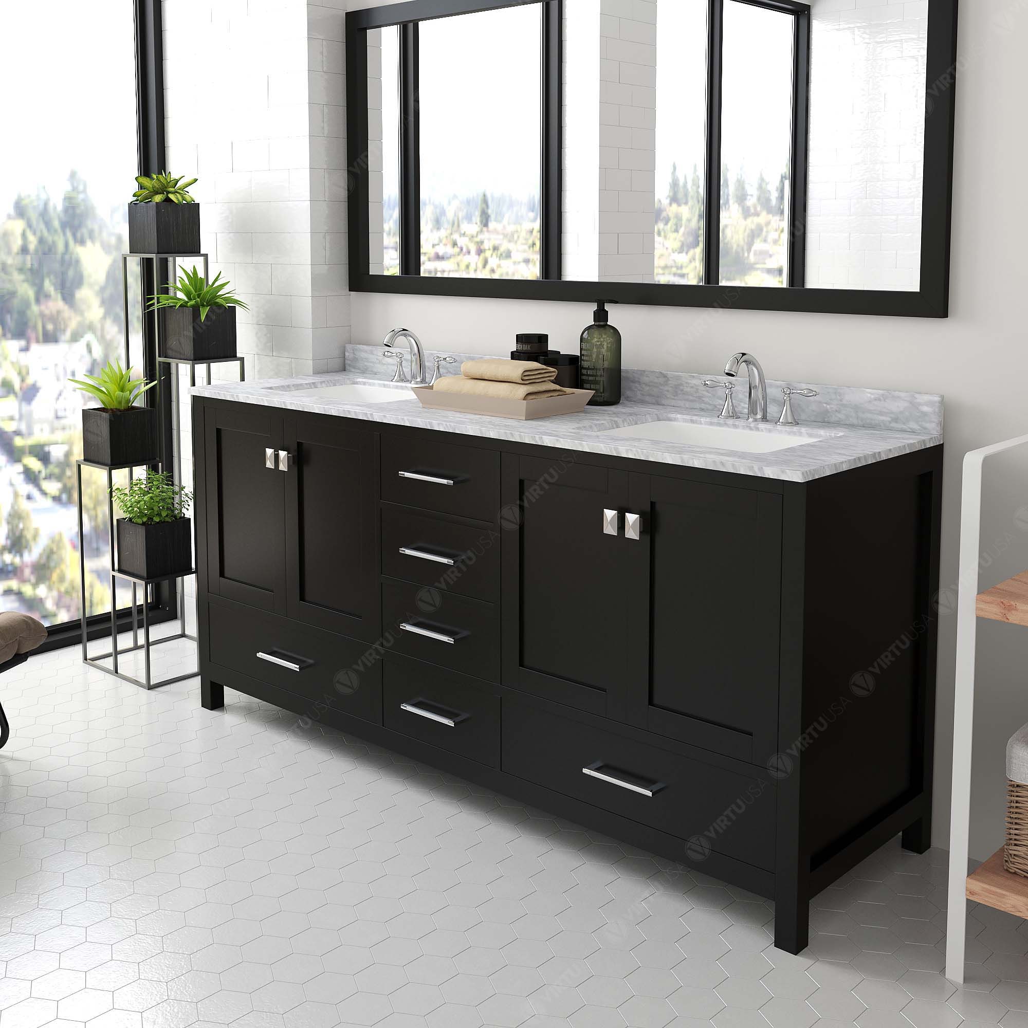 Virtu USA GD-50072-WMSQ-ES-002 Bath-Vanity-Combo - View #3