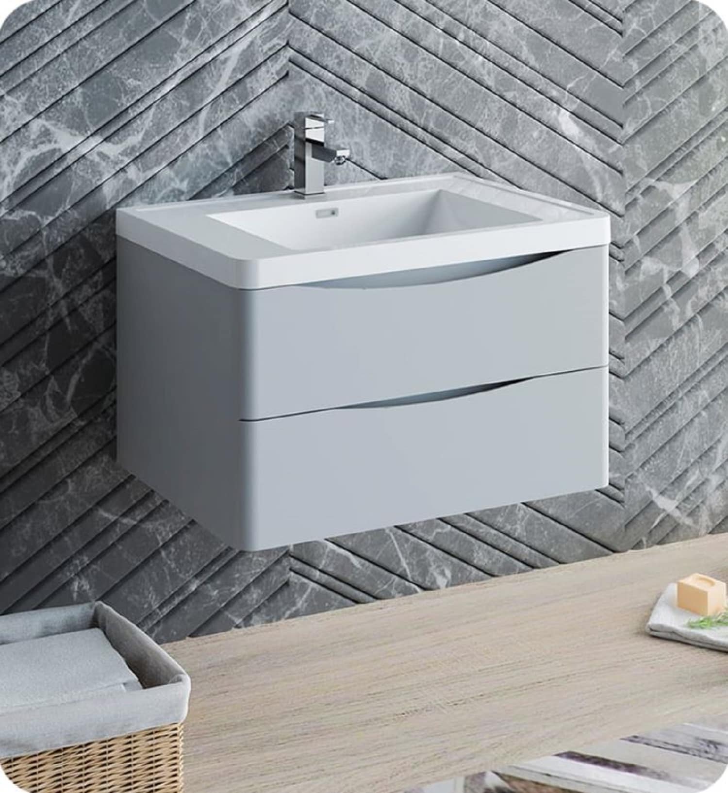 Fresca FCB9032GRG-I Bath-Vanity-Combo - View #3