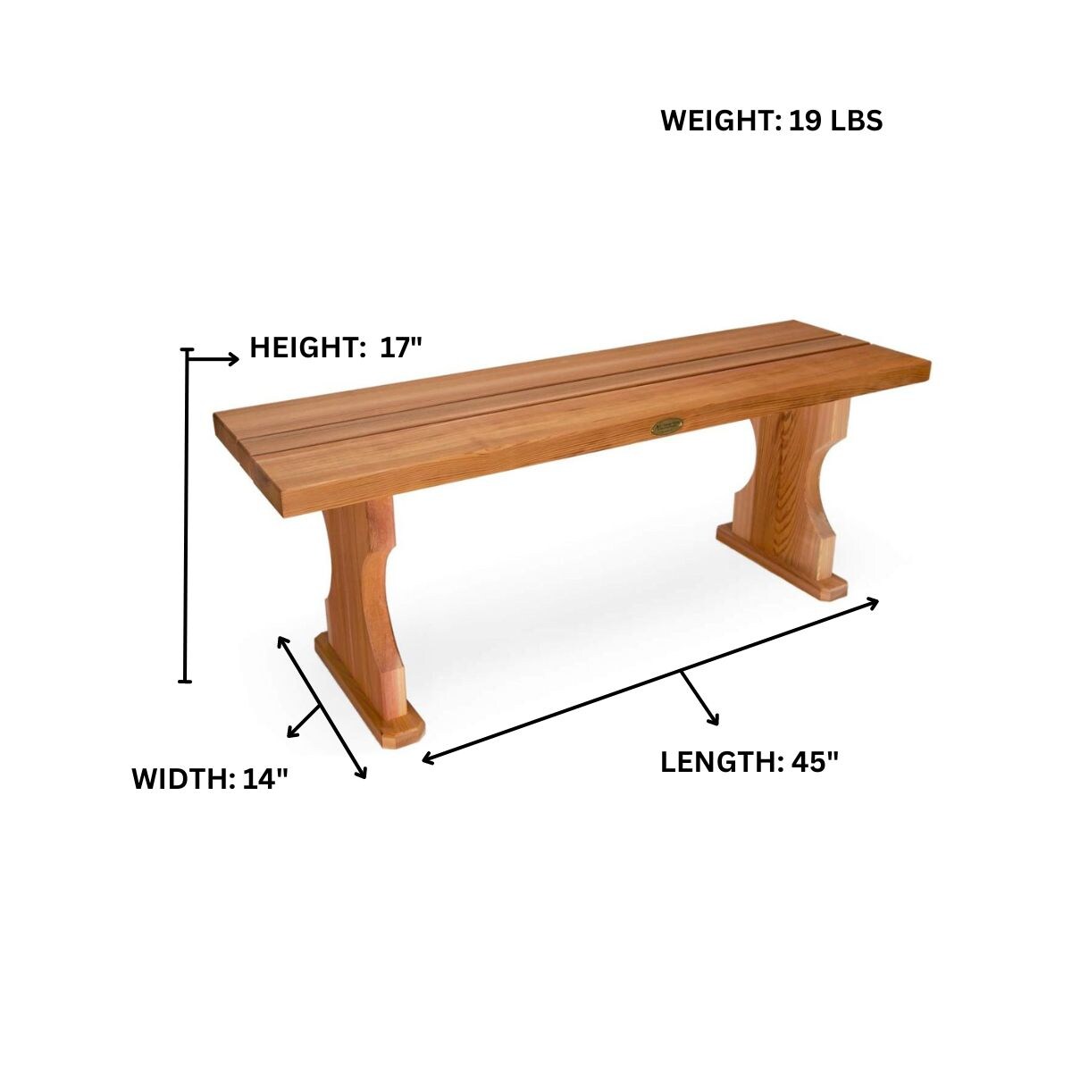 All Things Cedar BB45 benches - View #5