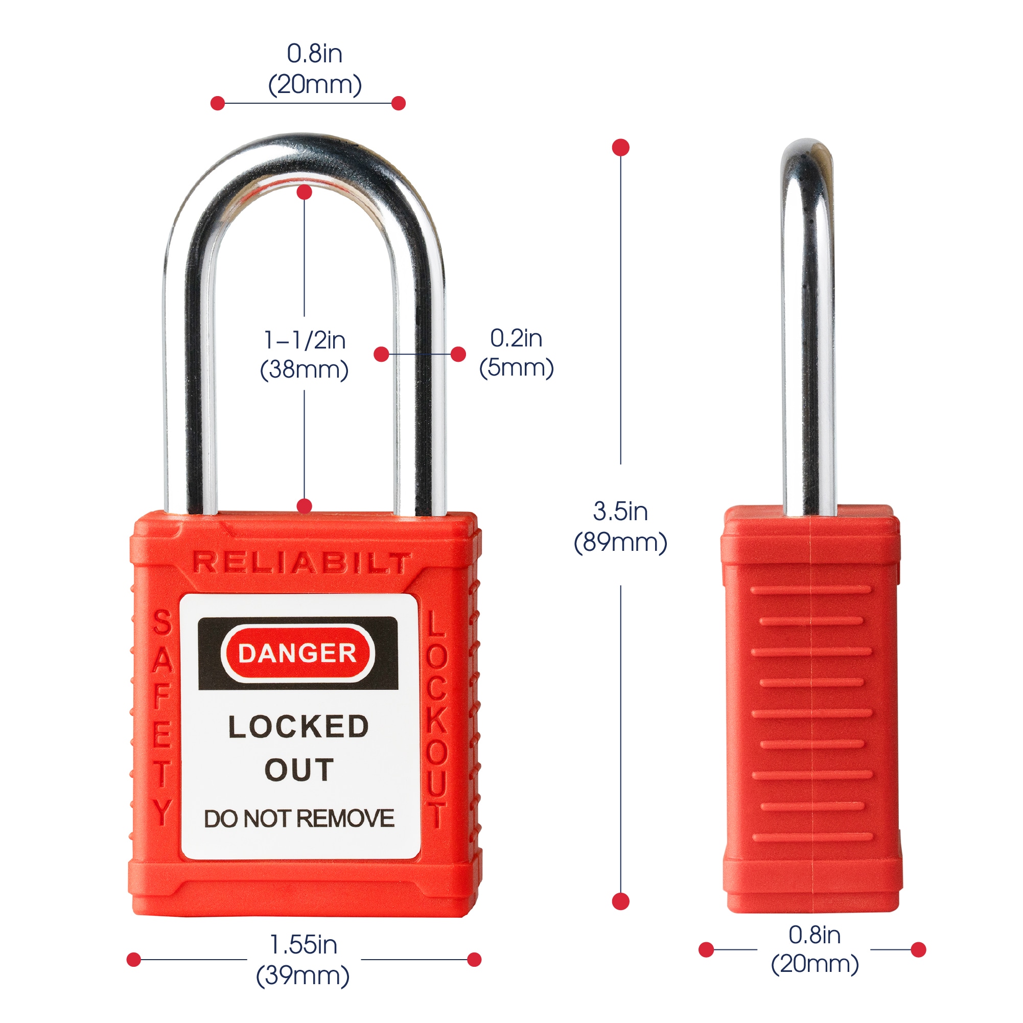 RELIABILT ACB-ZT2 Padlocks-Locks-Cables - View #9