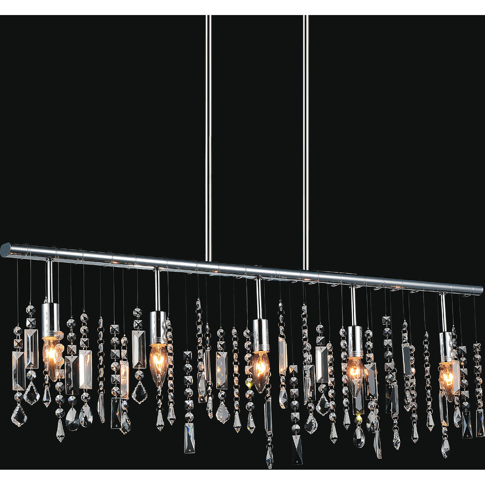 CWI Lighting 5549P38C Janine 5 -Light Chrome Traditional Crystal For Use in Bathrooms, Bedrooms, Dining Rooms, Foyers, Kitchens, Living Rooms Chandelier