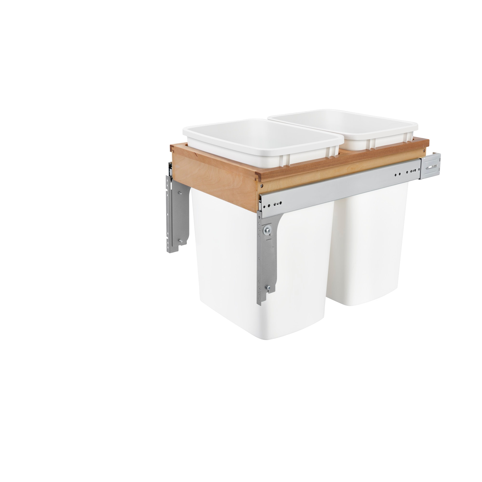 Rev-A-Shelf 4WCTM-18DM2-162 35-Quart Double Pull Out Trash Can