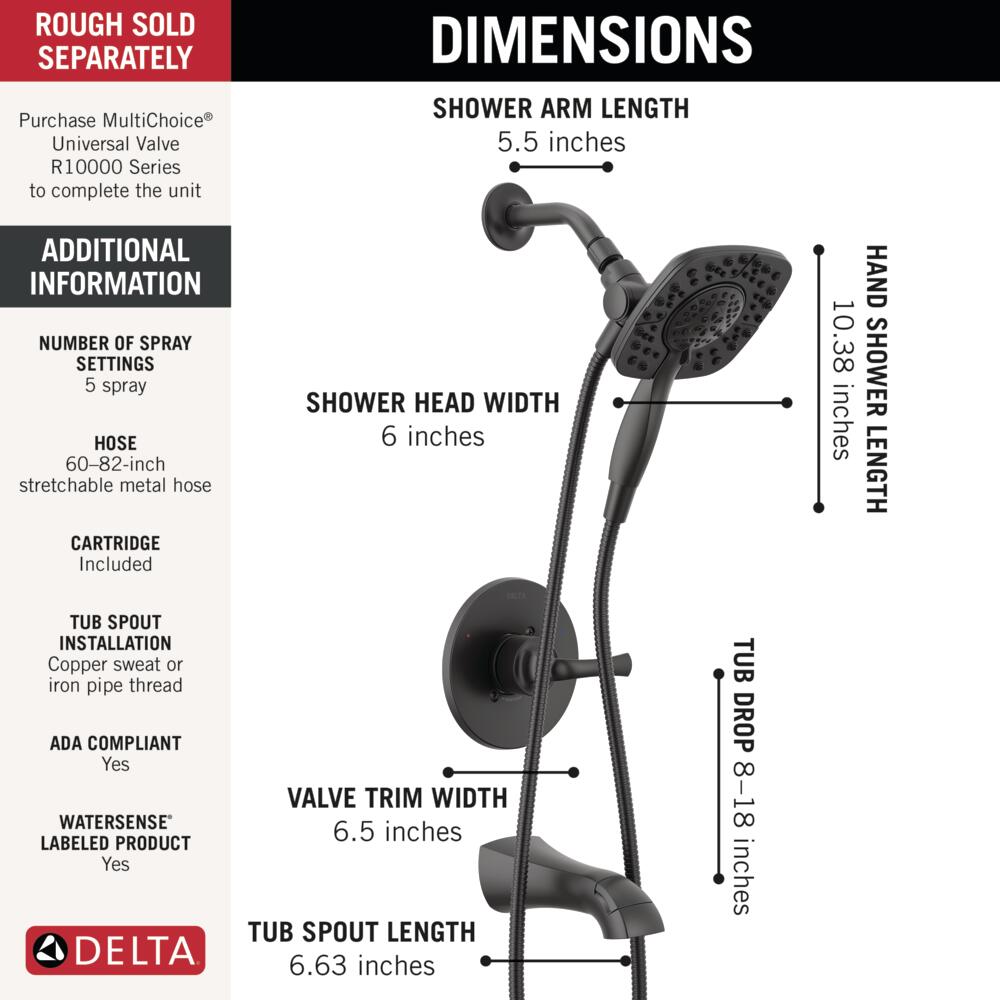 Delta 144895-BL-I Tub-Shower-Faucets - View #4