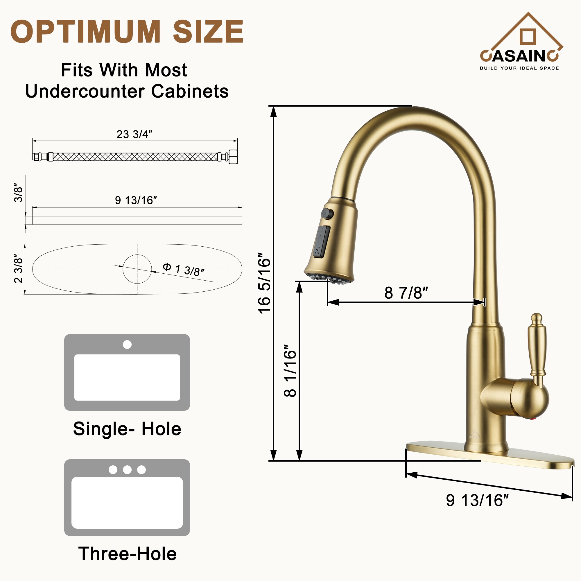CASAINC ODB-LB-7105S Kitchen-Faucets - View #10