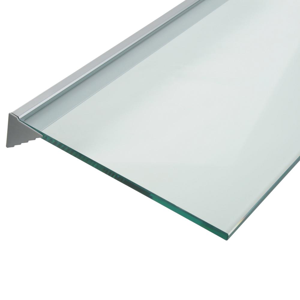 Wallscapes Clear Glass Shelf Kit 36-in L x 8-in D (1 Decorative