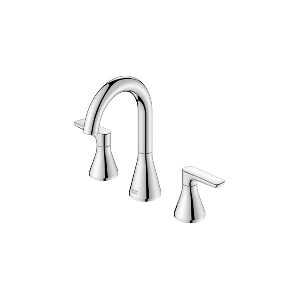 Chrome High-Arc Swivel Spout Widespread Bathroom Faucet