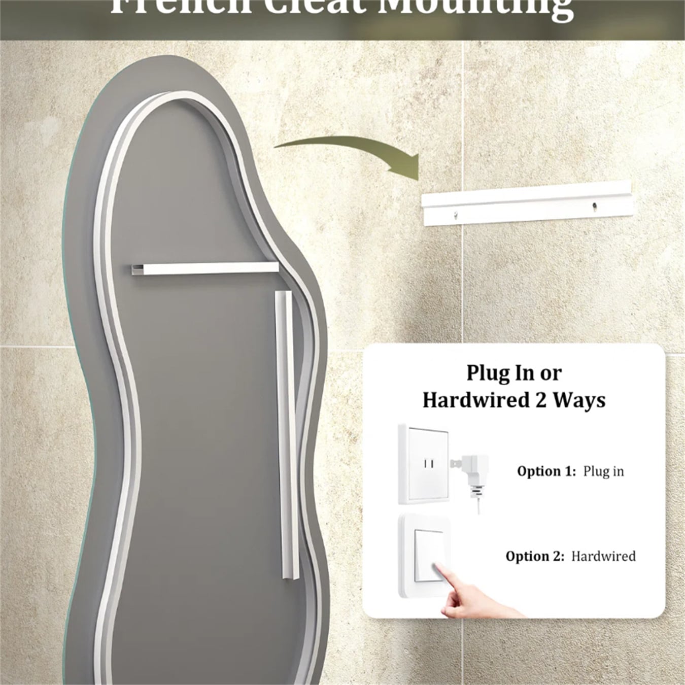 Sumerain L008Y-JA5080 Framed-Bath-Mirrors - View #4