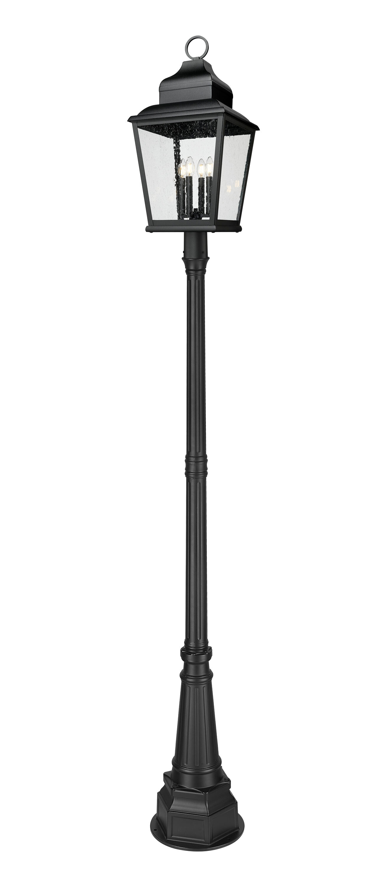 Z-Lite Raphael Sand Black Hardwired Incandescent Post light