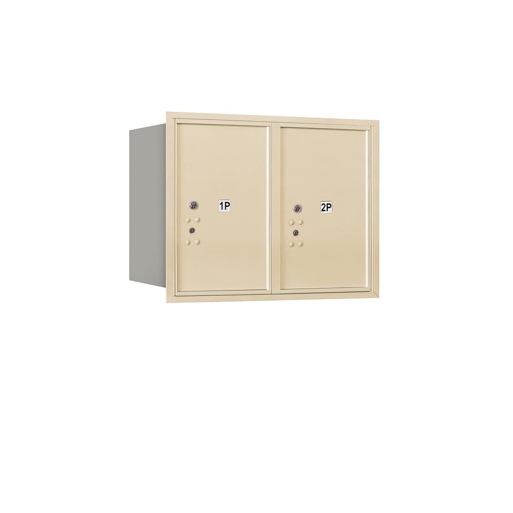 SALSBURY INDUSTRIES 3706D-2PSRU Recessed Mount Brown Metal Extra Large Lockable Cluster Mailbox