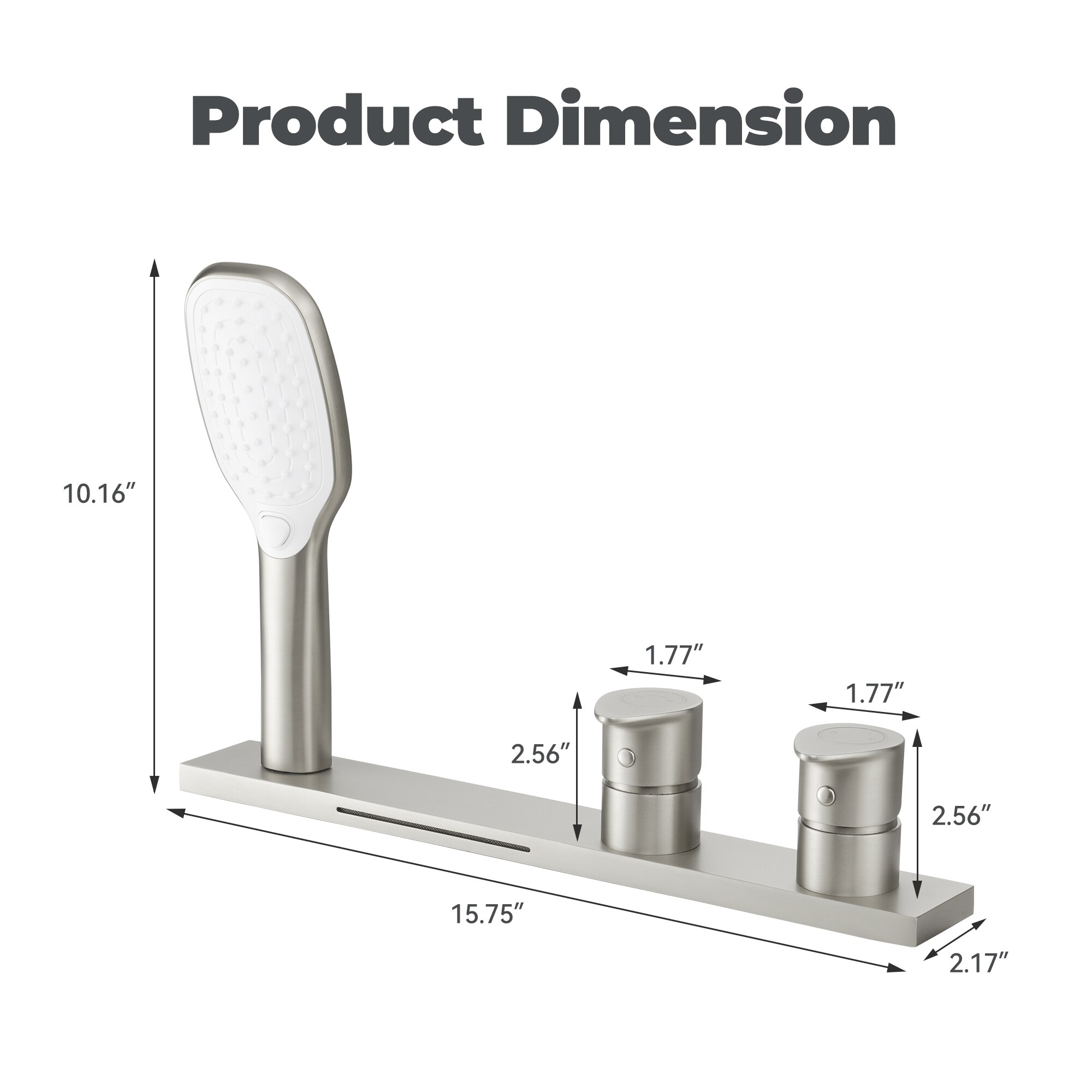 CASAINC CA-I4343-BN Roman-Tub-Faucets - View #4
