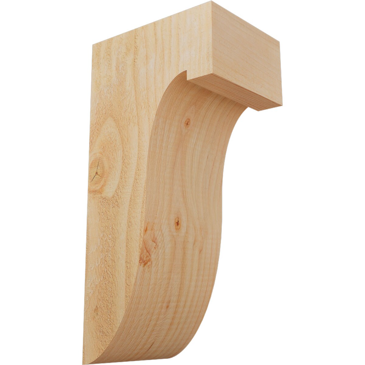 Ekena Millwork COR06X08X16DEL00RDF 6-in x 8-in x 16-in Del monte Unfinished Douglas fir Wood Paintable/Stainable Corbel