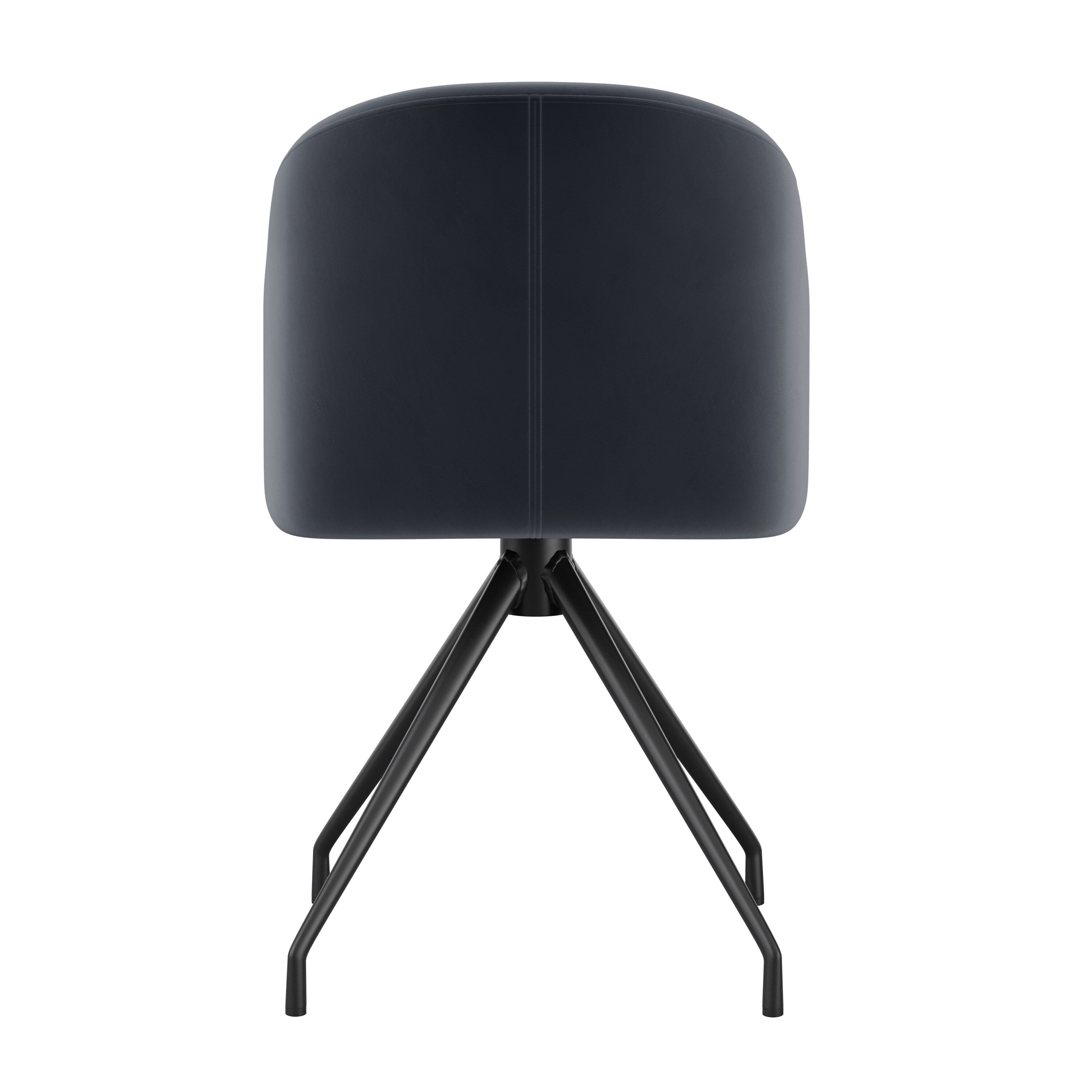 Gray Velvet and Oil Rubbed Bronze Swivel Office Chair