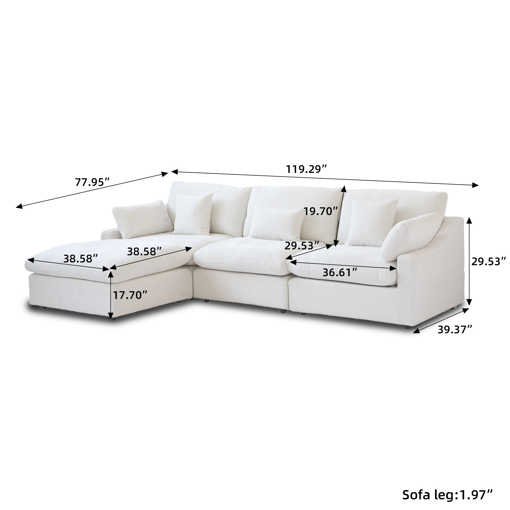 BuotiqHom DH-S3+3-140LG Sofas-Loveseats - View #10