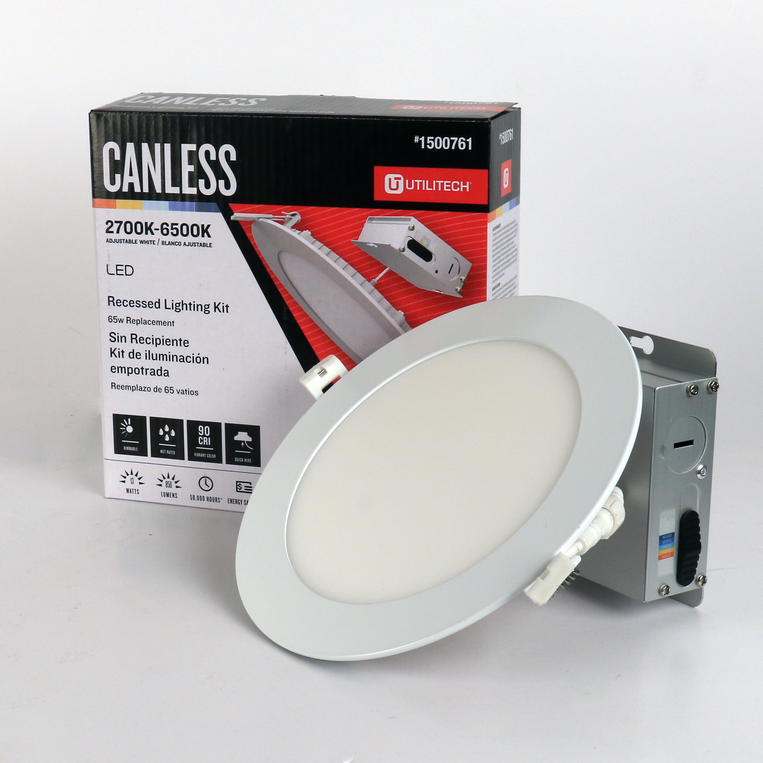 utilitech canless 2700k 6500k manual