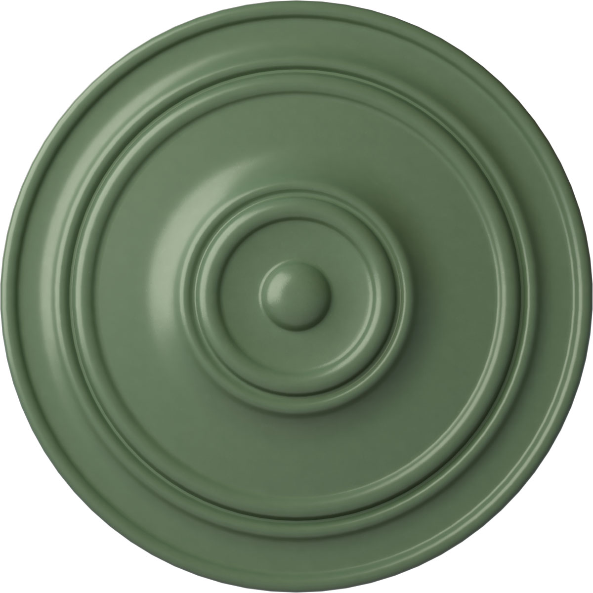 Ekena Millwork CM22CLAGF Classic 21.875-in W x 21.875-in L Athenian Green Polyurethane Ceiling Medallion