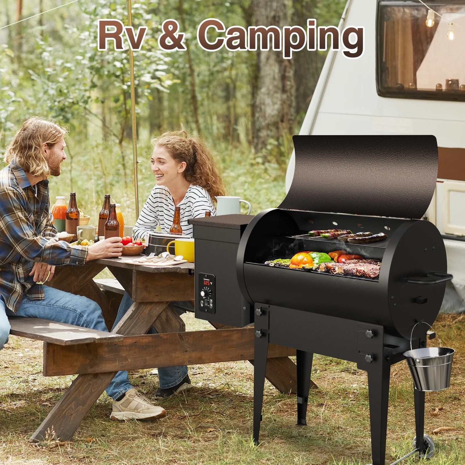 KingChii PELLET-GRILL-02-BR Pellet-Grills - View #2