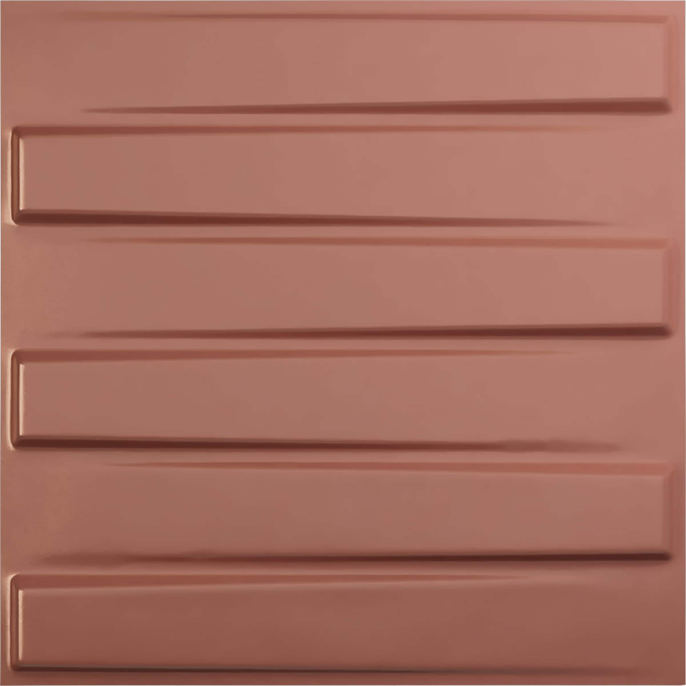 Ekena Millwork WP20X20KYFCP-CASE-12 19-5/8-in x 19-5/8-in Embossed Paintable/Stainable Pink PVC Wall Panel ( 12 -Pack, Covers 32.04-sq ft )