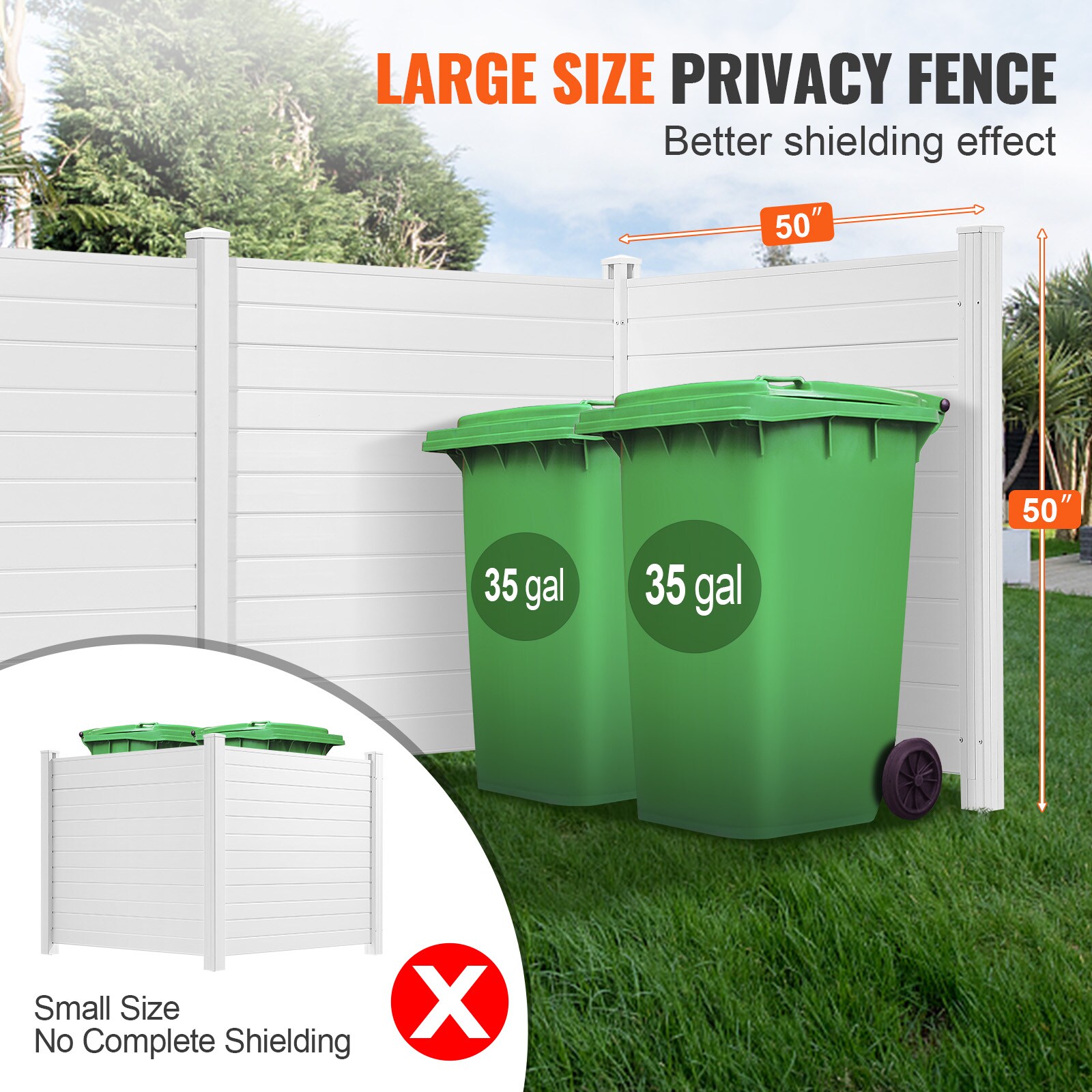 VEVOR SCPVCYSWLMB503010V0 Outdoor-Privacy-Screen - View #4